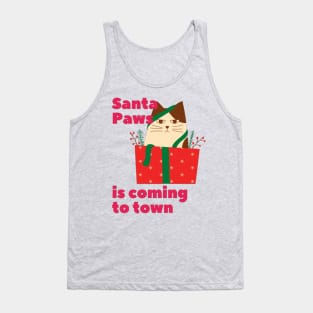 Santa Paws Coming To Town Tank Top